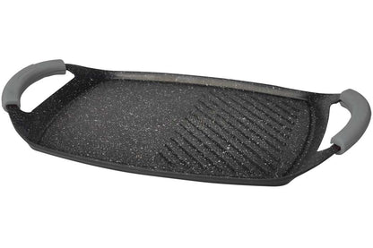 Cheffinger Pfannen-Set »Grillpfanne Grillplatte BBQ Induktion Aluguss beschichtet CF-GP47«
