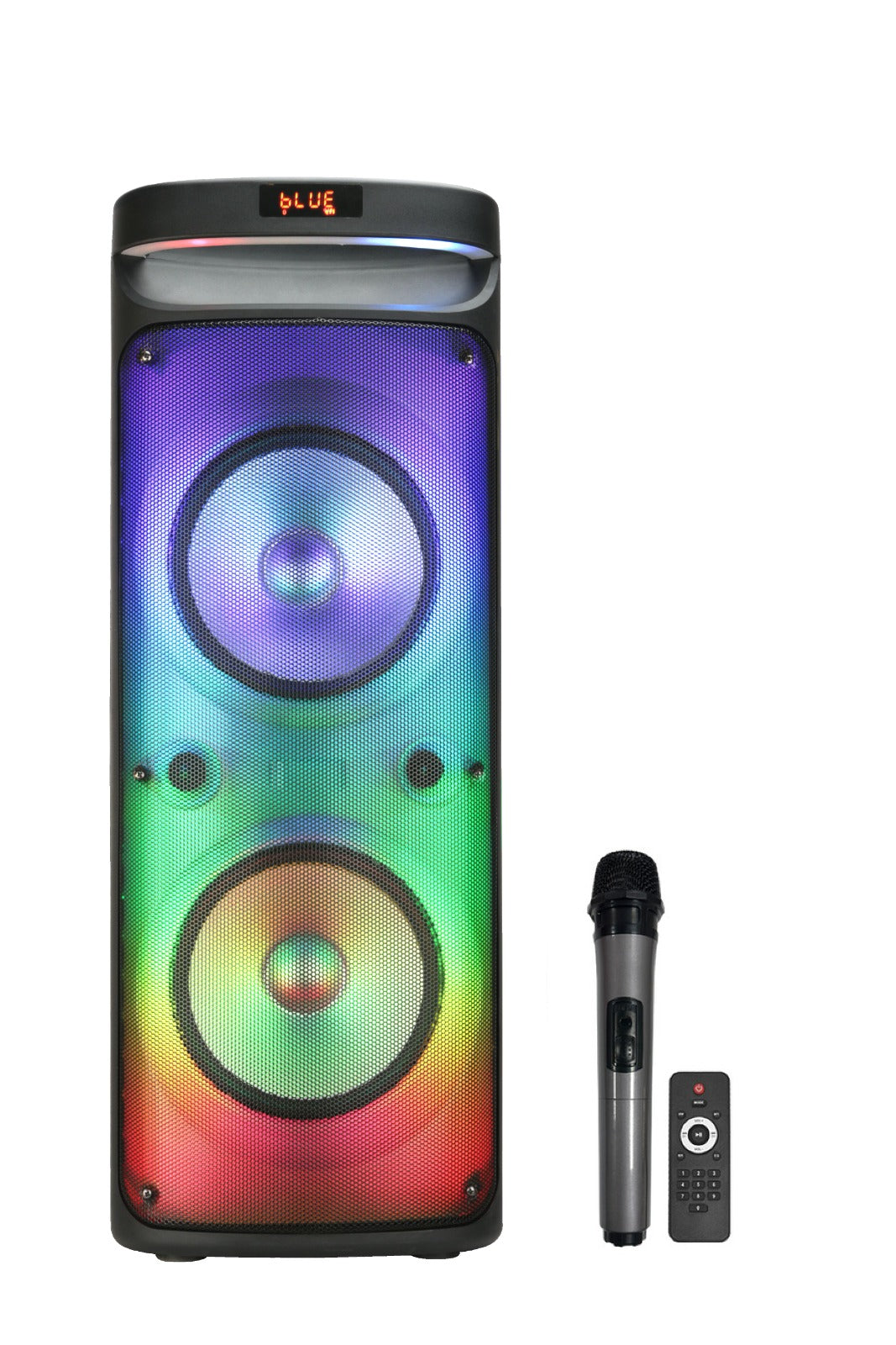 Tragbare Bluetooth-Lautsprecher CF-SM1022 Party Karaoke LED Lichtshow